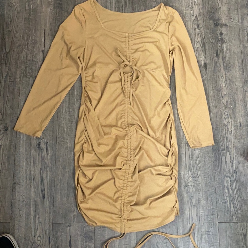 Large beige dress